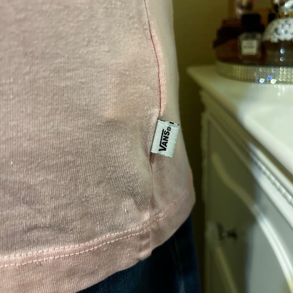 Vans Light Pink Checkered Long Sleeve Top - Picture 4 of 5